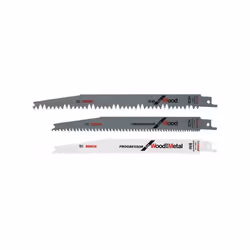 Lames scie sabre assorties par 3 : Lames et couteaux pour Scie electrique Bosch, Redstone compatible avec appareils M5421, Pf ...