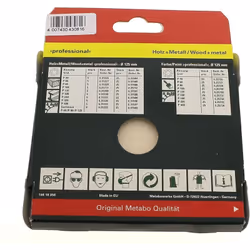 Abrasifs ronds d=125 80g par 5 : Abrasifs pour Ponceuse, Seche-linge Bosch, Skil, Black & decker, Metabo, Mac allister compat ...