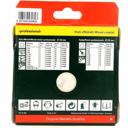 Abrasifs ronds d=125 120g par 5 : Abrasifs pour Ponceuse, Seche-linge Black & decker, Bosch, Skil, Metabo, Mac allister compa ...