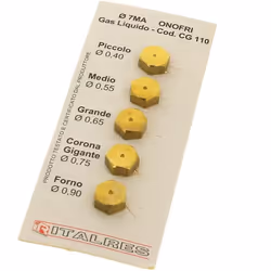 Description générale Injecteurs butane-propane compatibles avec les tables de cuisson Sauter, spécifiquement destinés aux app ...