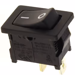 Interrupteur 2 cosses noir : Interrupteurs et switch pour Four, Cuisiniere, Cafetiere, Expresso, Sauciere Seb, Rosieres, Rowe ...