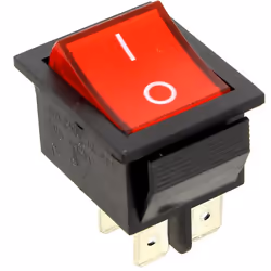 Interrupteur 4 cosses rouge : Interrupteurs et switch pour Lave-linge, Aspirateur, Cuisiniere, Grille-pain Arthur martin, Bra ...
