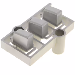 Touches clavier inferieur 49008597 : Boutons pour Micro-ondes Candy compatible avec appareils Cmc25dcs 38000176, Cmc2895ds, C ...