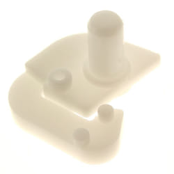 Douille gauche blanche c00046108 c00115404 - refrigerateur
