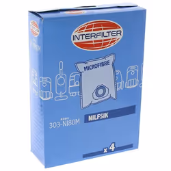 Sacs aspirateur par 4 microfibres - aspirateur nilfisk
