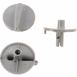 Bouton gris par 3, ss-186511 : Boutons pour Four Moulinex compatible avec appareils Ov100000/5c0 activys, Ov100530/5c activys