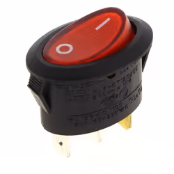 Interrupteur 3 cosses rouge : Interrupteurs et switch pour Cafetiere, Crepiere Electrolux, Essentiel b compatible avec appare ...