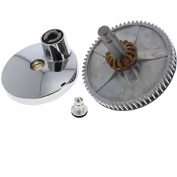 Planetaire chromé + pignon vertical : Divers pour Robot Kenwood, Aya compatible avec appareils Km001 titanium chef, Km002, Km ...