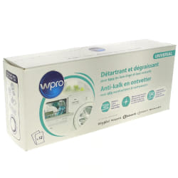 WPRO 484000008801 Detartrant - 12 doses pour Lave-linge/Lave-vaisselle