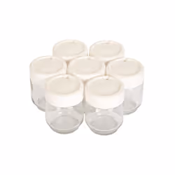 Pots de yaourt par 7, a14a03 : Divers pour Yaourtiere Moulinex compatible avec appareils Djc10101/3h0 yogurteo, Djc141(0) yog ...
