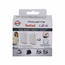 Cartouches anti-calcaire par 2, xd9060e0 : Filtres pour Centrale vapeur Rowenta, Calor compatible avec appareils Sv6010c0/d10 ...