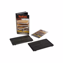 Plaques gaufrettes par 2 : Ustensiles pour Croque-monsieur Tefal compatible avec appareils Sw341112/9za snack-time, Sw341312/ ...