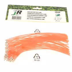 Fil nylon 21cm 2.4mm par 50 : Bobines et fils pour Debroussailleuse Hyundai, Energizer compatible avec appareils Ez40vben, Hd ...