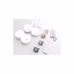 Kit fixations+caches+entretoises 098510 : Supports et fixations pour Seche-serviettes Atlantic, Sauter compatible avec appare ...