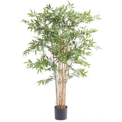 Plante artificielle haute gamme Spécial extérieur en Bambou artificiel, couleur verte - Dim : 150 x 75 cm