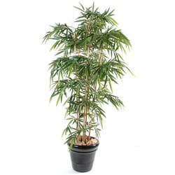 Plante artificielle haute gamme Spécial extérieur / Bambou artificiel coloris vert - Dim : 150 x 90 cm