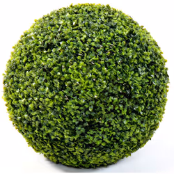 BUIS BOULE GR artificiel sur structure en plastique pouvant convenir pour l'extérieur. Nos plantes artificielles pour extérie ...