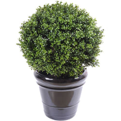 Plante artificielle haute gamme Spécial extérieur / Buis artificiel boule uv - Dim : H.72 x D.60 cm