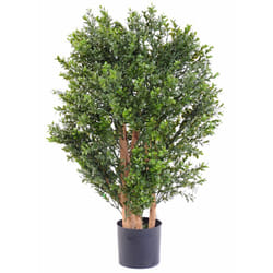 Plante artificielle haute gamme Spécial extérieur/Buis artificiel buisson, coloris vert - Dim : 70 x 50 cm