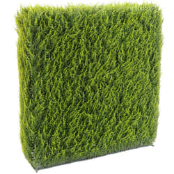 Haie artificielle haute gamme Spécial extérieur / Cyprès artificiel Juniperus vert - Dim : 65 x 23 x 95 cm
