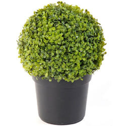 Plante artificielle haute gamme Spécial extérieur / Buis boule artificiel - Dim : H.38 x D.27 cm Pegane