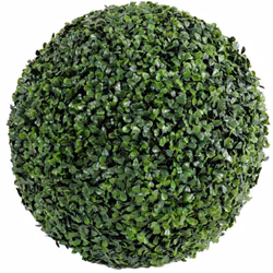 BUIS BOULE V Artificiel, Garantie UV 3000 heures (environ 2 ans), variation de couleur inférieure à 20%, en deux demi-sphères ...