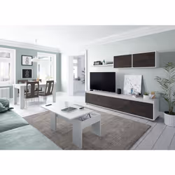 Description générale Cette armoire de 3 portes est idéale pour un rangement polyvalent, alliant espace pour vêtements pliés e ...