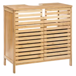 Meuble lavabo en bambou. Très élégant et moderne. Il donnera un déco exceptionnel à votre salle de bain. A monter soi-même. D ...