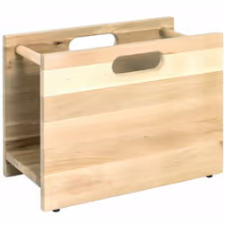 Porte-revues en bois hêtre vaporisé. Il vous garantira un rangement de vos objets et revues. Dimensions : L 40 x P 21 x 30 cm ...