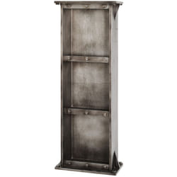 Pegane - Etagère murale coloris anthracite - Dim : l 35 x p 18 x h 95 cm