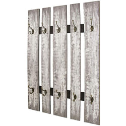 Pegane - Garderobe murale style vintage 10 crochets - 65 x 9 x 100 cm