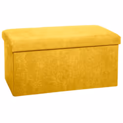 Pouf pliable coloris gris en velours. Très pratique et moderne. Pour l'intérieur uniquement, son revêtement en tissu est doux ...