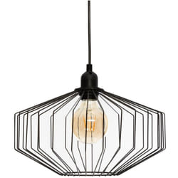 Pegane - Suspension en métal coloris Noir - d. 30,5 x h. 23 cm