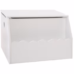 Coffre à jouets coloris blanc en MDF. Il garantira un rangement optimal. A la fois pratique et moderne. Dimension produit: L. ...