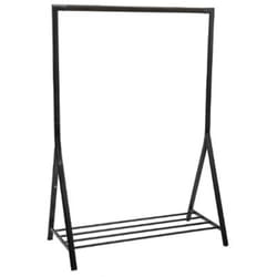 Pegane - Portant à vêtements avec support à chaussures - L.117 x P.59 x H.165 cm