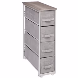 Ce meuble de rangement 4 tiroirs est design et pratique, il s'adapte à toutes les pièces de la maison. Utilisation pratique g ...