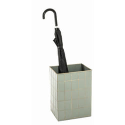 Porte-parapluie coloris gris-bronze en métal - l 26 x p 21 x h 35 cm Pegane