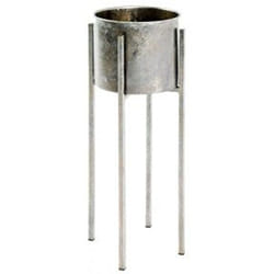 Pegane - Porte plante coloris bronze antique - h 61 x ø 24 cm
