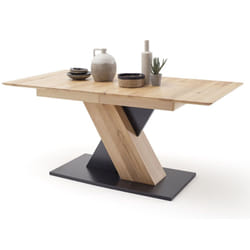 Table à manger extensible en hêtre massif huilé - L.140-185 x H.77 x P.90 cm Pegane