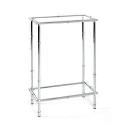 Console en métal coloris chromé - l 50 x p 25 x h 75 cm Pegane