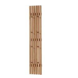 Vestiaire murale en chêne massif huilé - Longueur 22 x Hauteur 120 x Profondeur 5 cm Pegane