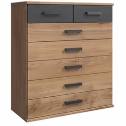 Cette commode (5 + 2 tiroirs) est un meuble très pratique qui vous permettra de garder la chambre ordonnée et confortable. Ce ...