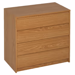 Commode en panneaux de particules haute densité 16mm d'épaisseur avec décor et finition mélamine de qualité, avec 4 tiroirs ( ...