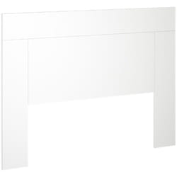 Pegane - Tête de lit en bois coloris blanc - Longueur 165 x Profondeur 2,5 x Hauteur 130 cm