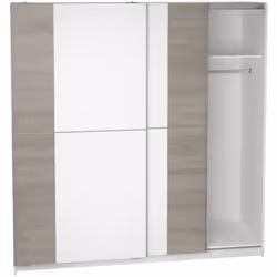 Armoire de rangement avec 2 portes coulissantes fabriqué en panneaux de particules haute densité 16mm d'épaisseur avec décor  ...