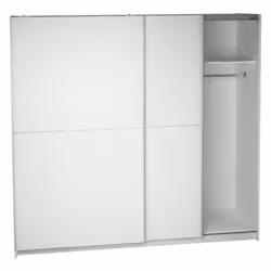 Armoire de rangement avec 2 portes coulissantes fabriqué en panneaux de particules haute densité 16mm d'épaisseur avec décor  ...