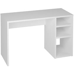 Bureau coloris blanc - Hauteur 75 x Longueur 120 x Profondeur 50 cm Pegane