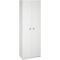 Pegane - Armoire polyvalente coloris blanc - Hauteur 180 x Longueur 60 x Profondeur 35.6 cm
