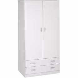 Fabriqué en panneaux de particules haute densité 16mm d'épaisseur avec décor et finition mélamine de qualité, cette armoire c ...
