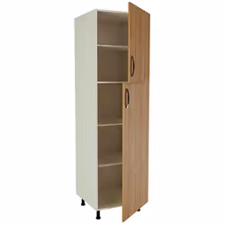 Colonne de cuisine 2 portes coloris chêne cortez Hauteur 200 x Longueur 60 x profondeur 58 cm comprenant : "4 étagères intéri ...